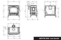 La Nordica Gußofen  Isotta Evo con Cerchii Zeichnung